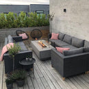 Table braséro Granville avec Foyer Gaz