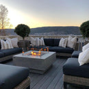 Table braséro Manhattan avec Foyer Gaz