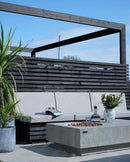 Table braséro Métropolis avec Foyer Gaz