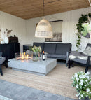 Table braséro Métropolis avec Foyer Gaz