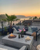 Table braséro Métropolis avec Foyer Gaz