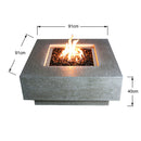 Table braséro Manhattan avec Foyer Gaz