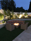 Table braséro Manhattan avec Foyer Gaz